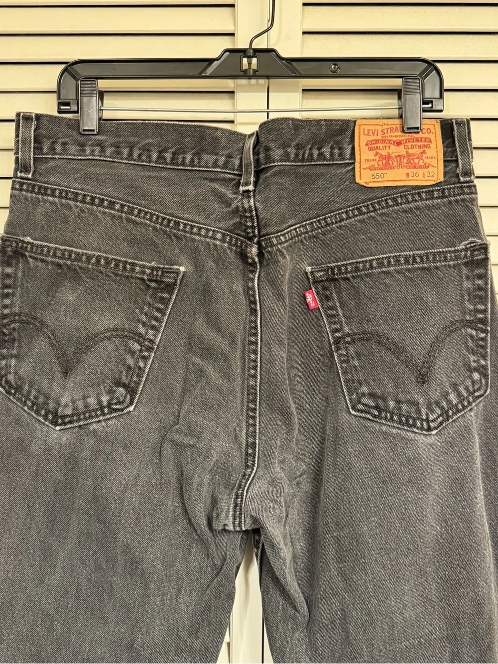 Levi’s Relaxed Fit Men’s Black Jeans 36W L32